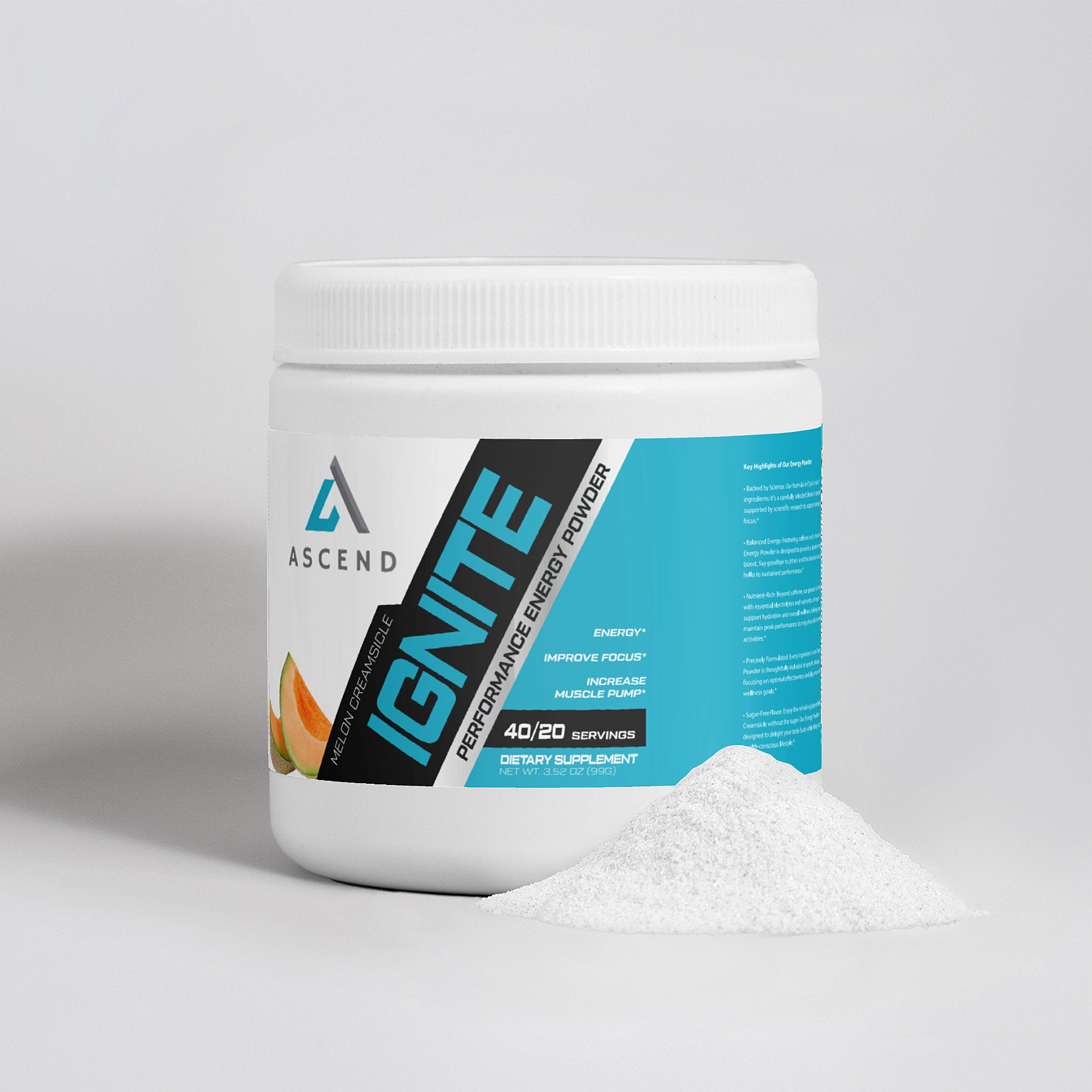 Ignite - Energy Powder (Melon Creamsicle)