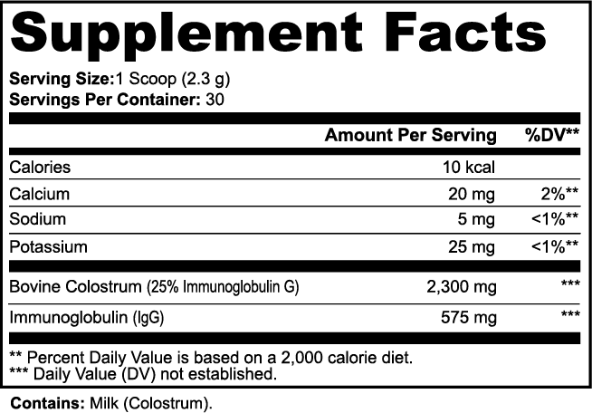 Fortify - Natural Colostrum Powder