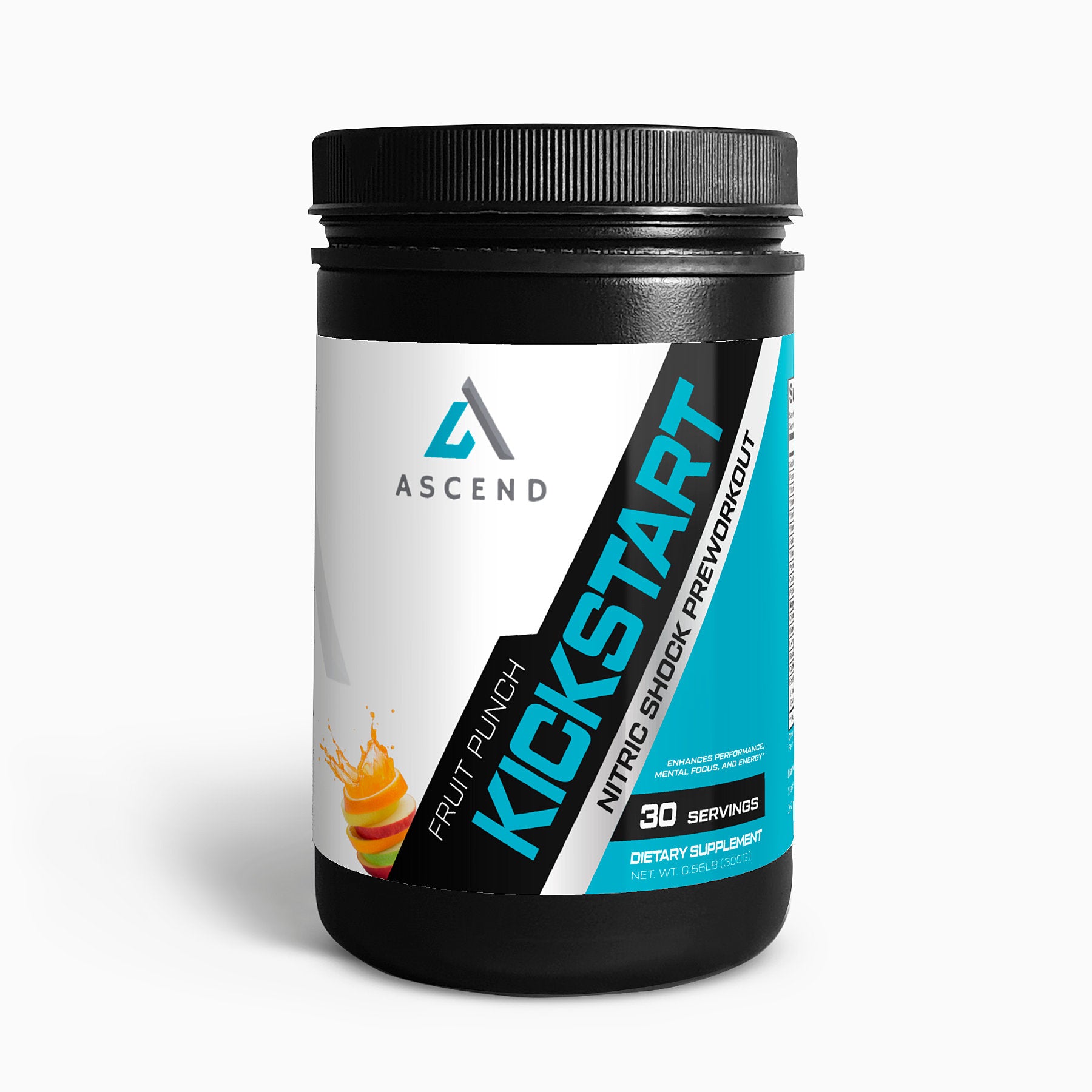 Kickstart - Nitric Shock Pre-Workout Powder (Fruit Punch)