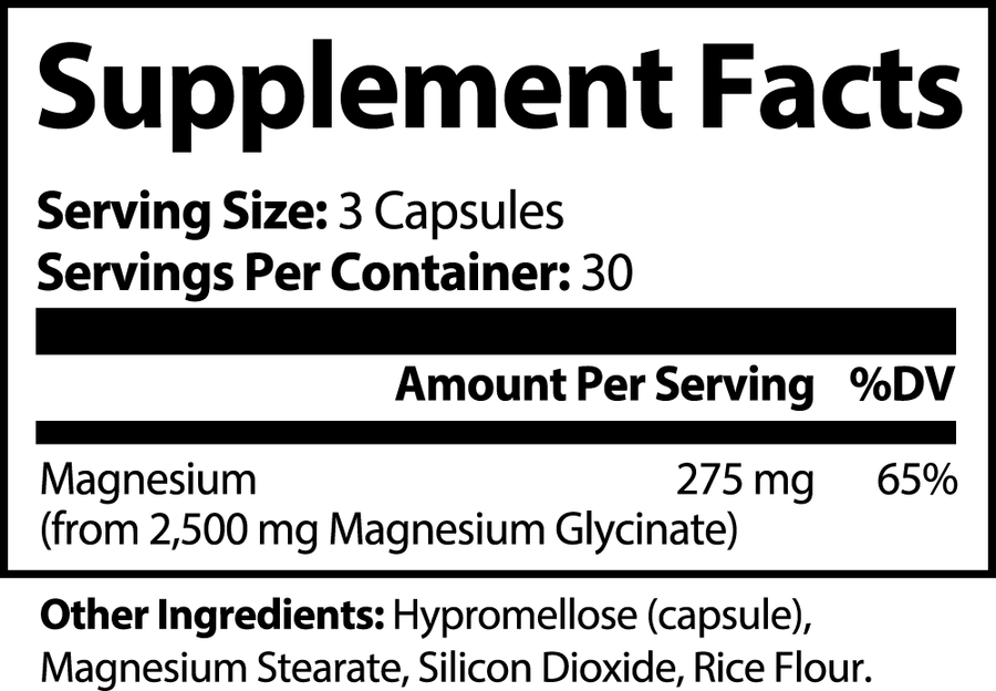 Supplement Facts Label