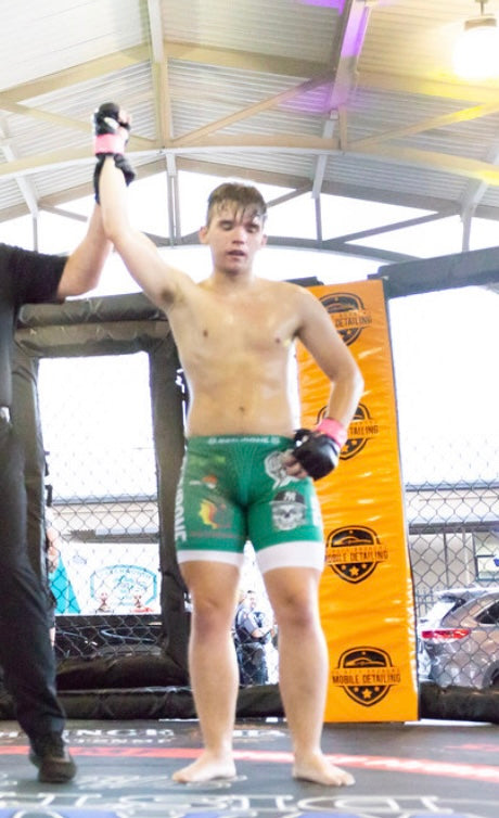 Ascend founder Sutton Huggins after a combat sports bout